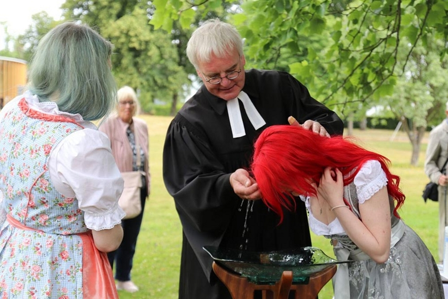 Tauffest im Schlosspark in Bad Hersfeld (Foto: Osthessen News/Göbel) 