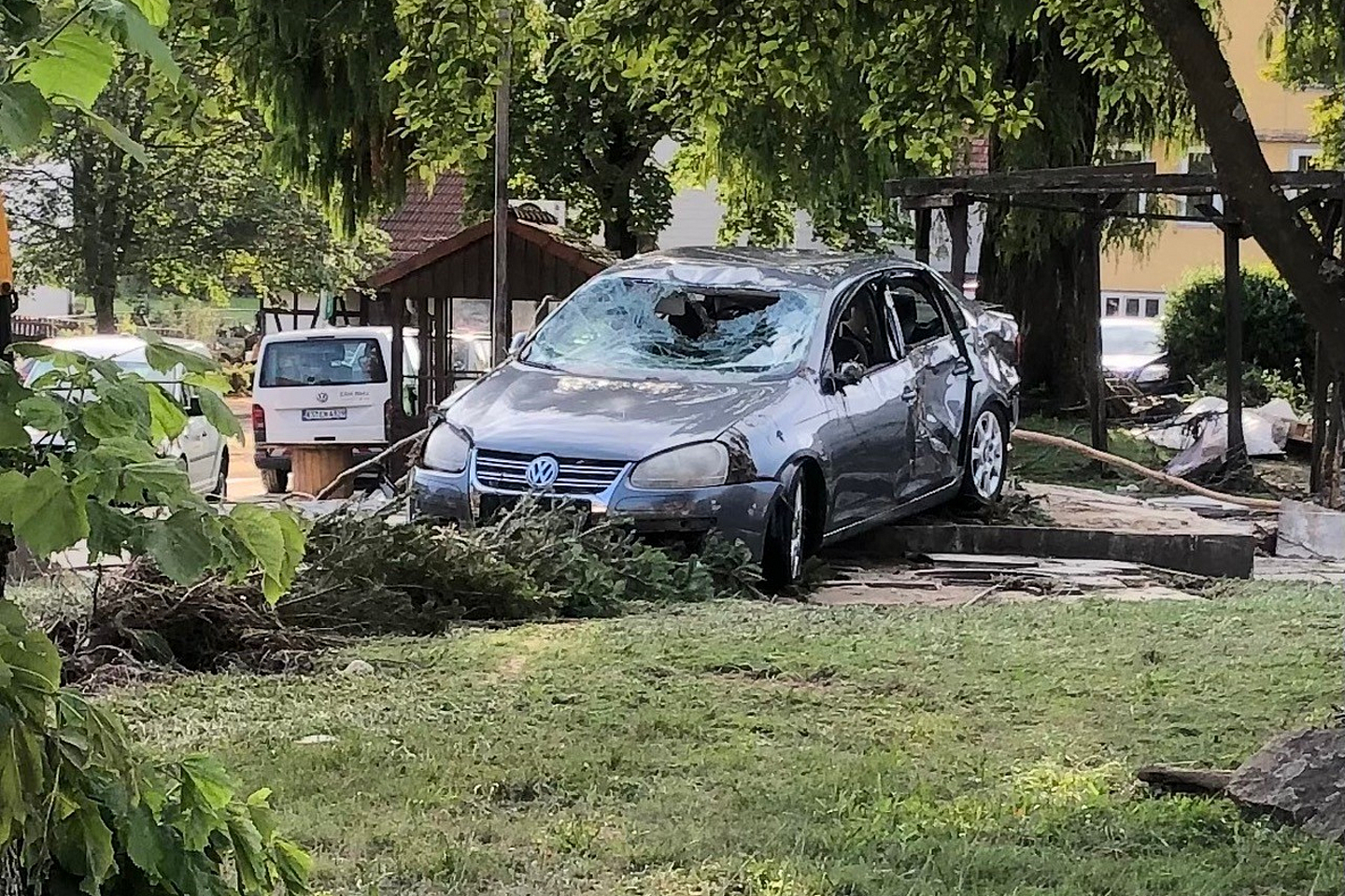 Das starke Unwetter der letzten Tage hinterließ auch erhebliche Spuren in Gottsbüren.