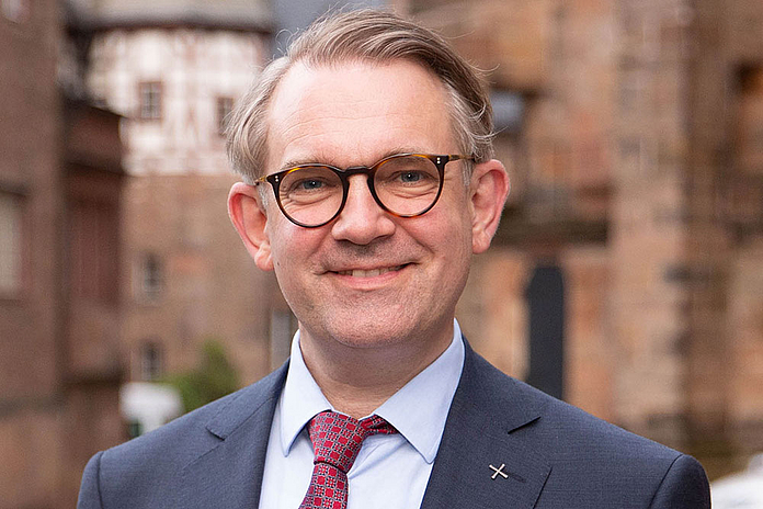 Verabschiedung Propst Helmut Wöllenstein Marburg 2021 Gestaltet die Christvesper an Heiligabend um 18 Uhr in der Marburger Elisabethkirche: Dr. Volker Mantey, Propst des Sprengels Marburg. (Foto: medi.tv/Schauderna)