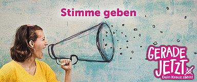 Unser Foto zeigt das Motiv der Kampagne zur Kirchenvorstandswahl 2019. (Gestaltung: ultraviolett)