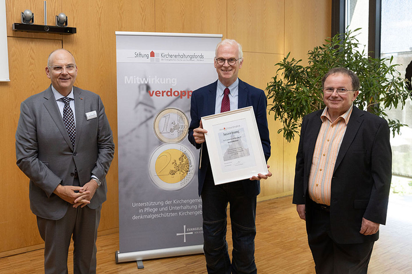 Ev. Kirchengemeinde Brotterode - Stiftung Kirchenerhaltungsfonds belohnt Einsatz für Kirchengebäude - Feierstunde am 28.6.22 in Kassel. (Foto: medio.tv/Schauderna)