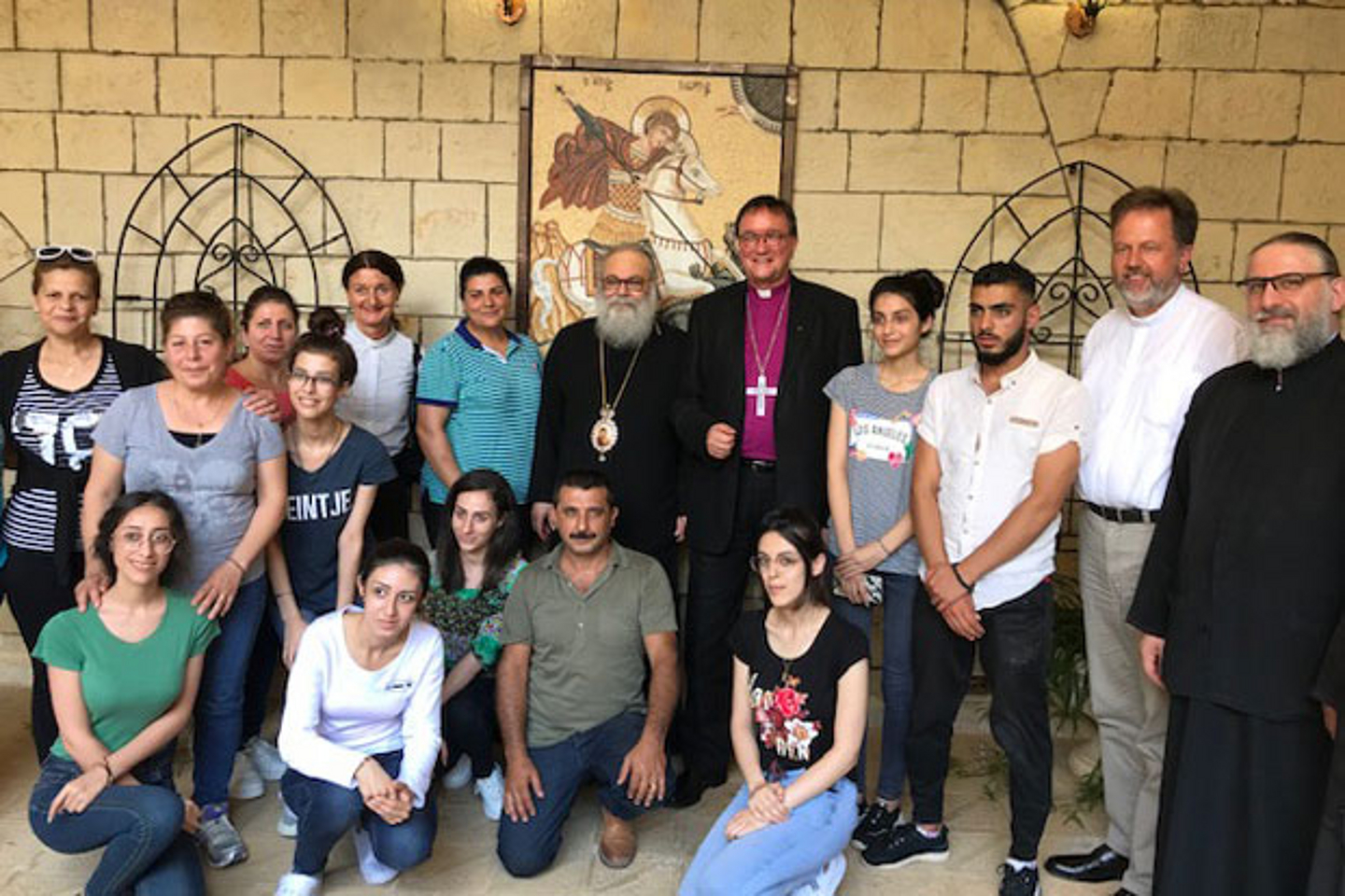 Die Delegation mit Studierenden der Universität von Balamand. (Foto: privat)