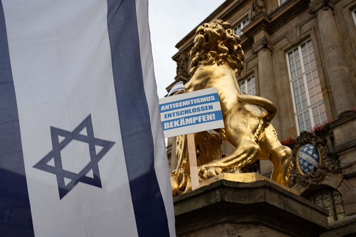 Kundgebung Solidarität mit Israel Rathaus Kassel 2023
