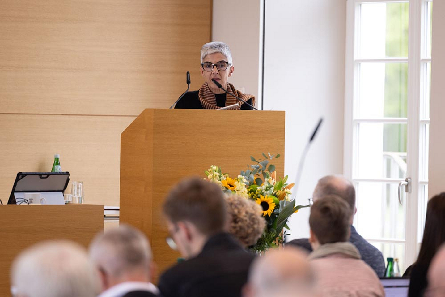 Die Synodale Sylvia Scheffer zum Thema "Profilierung der Ämter und Berufe"