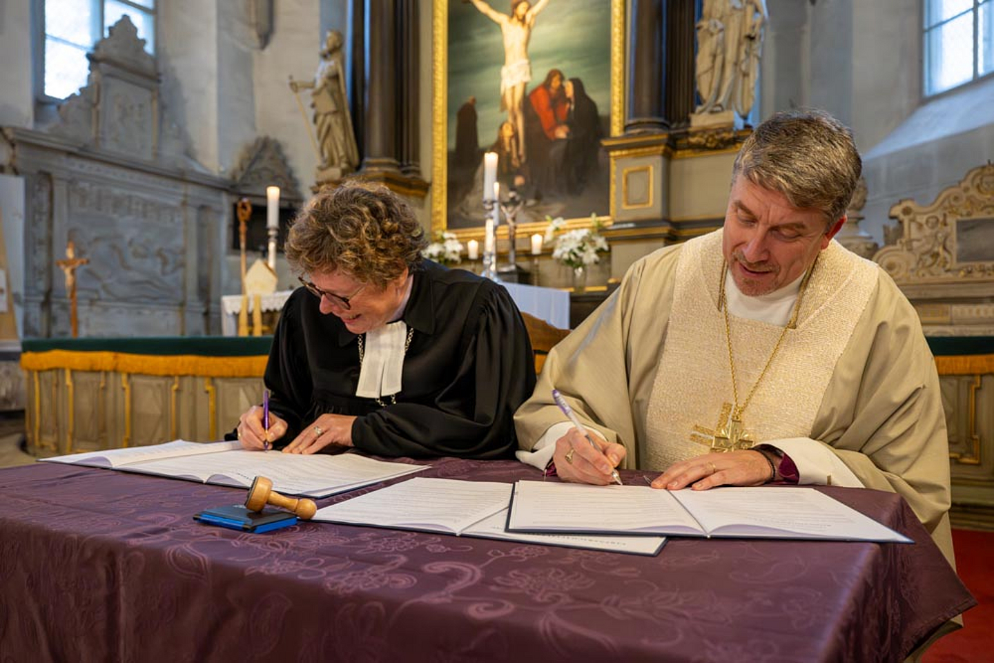 Bischöfin Dr. Beate Hofmann und Erzbischof Urmas Viilma Bischöfin Dr. Beate Hofmann und Erzbischof Urmas Viilma