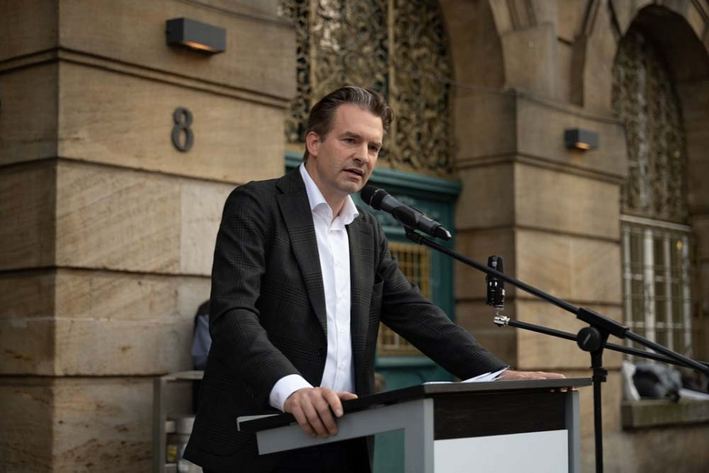 Kundgebung Solidarität mit Israel Rathaus Kassel 2023
