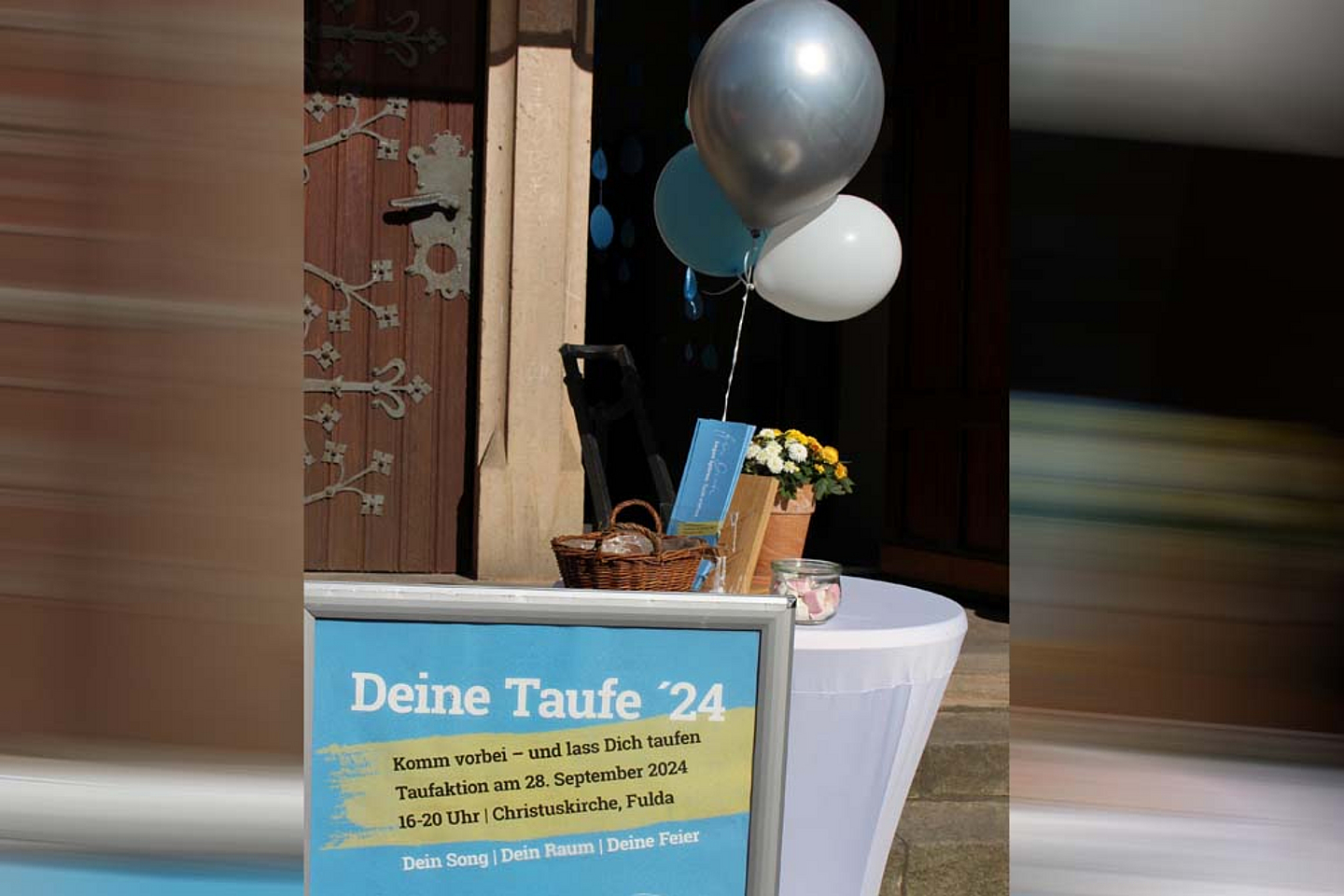 Taufaktion in der Fuldaer Christuskirche