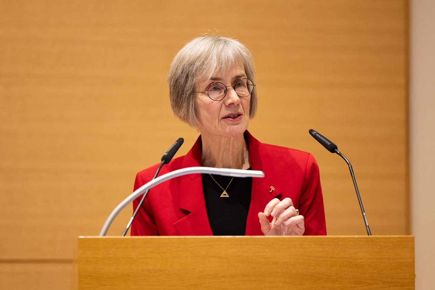 Pröpstin Katrin Wienold-Hocke bei der Einbringung des Kirchengesetzes zur Aufhebung des Kirchengesetzes über die Evangelische Akademie