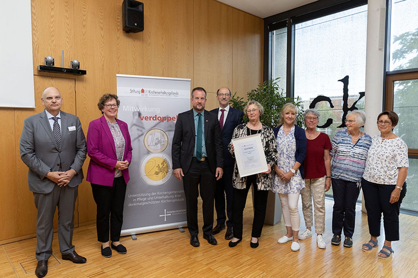 Ev. Stadtkirchengemeinde Korbach - Stiftung Kirchenerhaltungsfonds belohnt Einsatz für Kirchengebäude - Feierstunde am 28.6.22 in Kassel. (Foto: medio.tv/Schauderna)