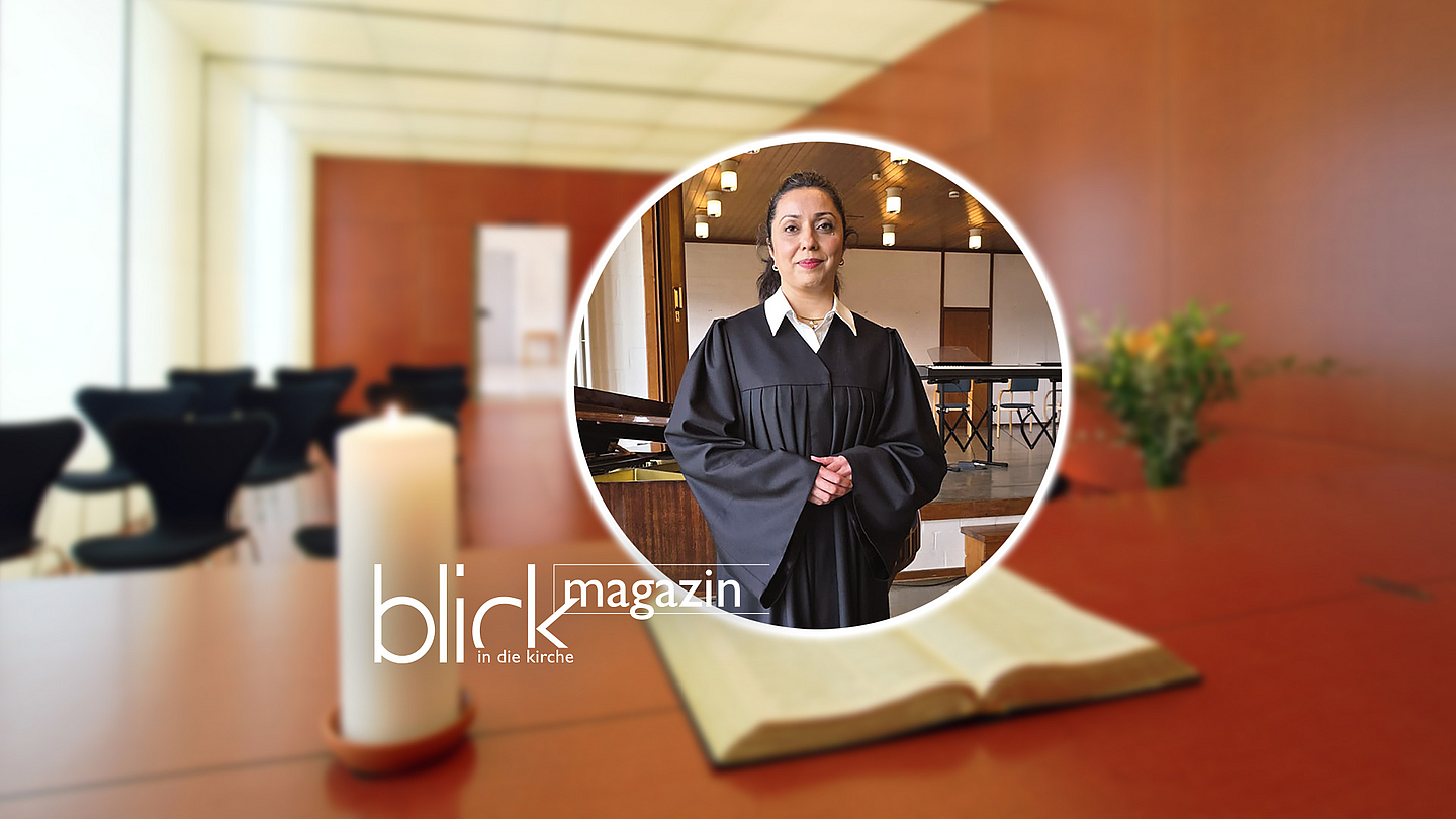 Unser Foto zeigt Maryam Parikhahzarmehr als Prädikantin im Talar. 