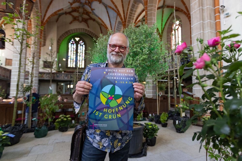 „Hoffnung ist grün“: EKKW präsentiert sich am Thüringentag 2023