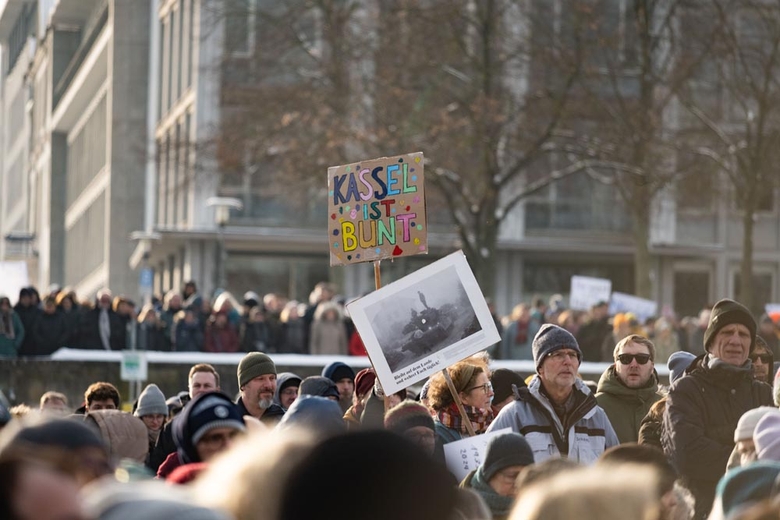 Protest gegen Rechts in Kassel 2024