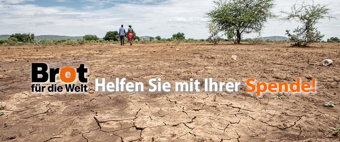 Unser Foto zeigt Auswirkungen der Dürre in Chimanimani an der Ostgrenze Simbabwes. (Foto: Karin Schermbrucker / Brot für die Welt)