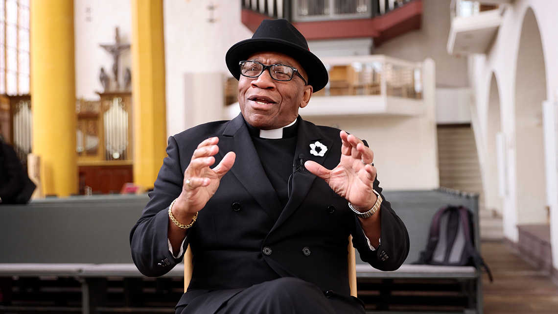 John Lee Hooker junior ist ein US-amerikanischer Bluessänger und der Sohn der Blues-Legende John Lee Hooker. (Foto: medio.tv/Schauderna)