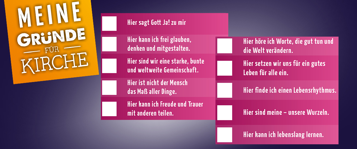 Unser Foto zeigt Auschnitte aus dem nebenstehenden Flyer des Bildungsdezernats der Landeskirche zum Thema. 
