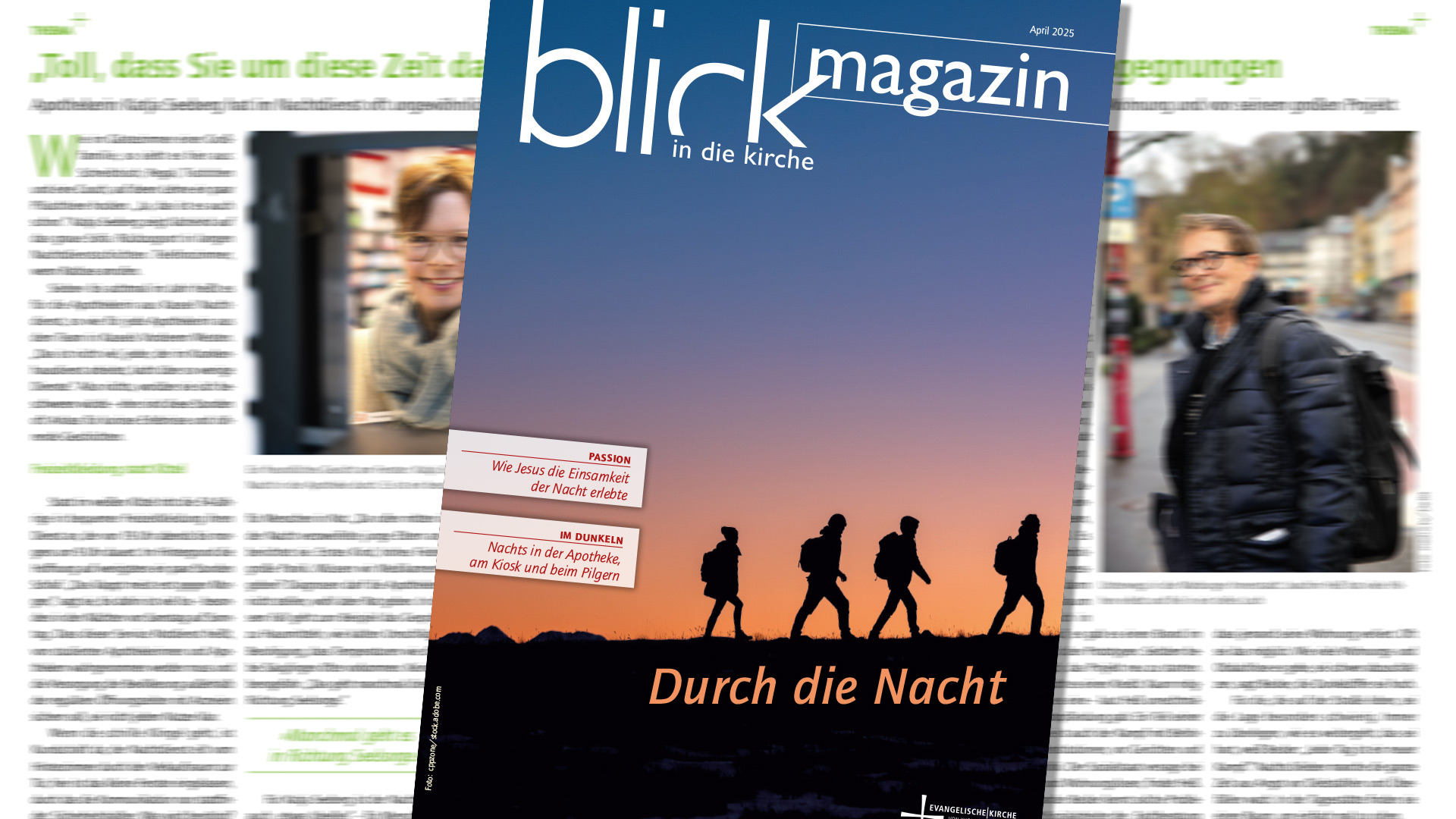 Unser Foto zeigt das Titelblatt des Magazins «Durch die Nacht»