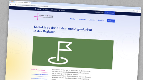 Website der EKKW zur Jugendarbeit in den Regionen