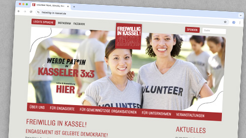 Website des Projekts 3x3 in Kassel