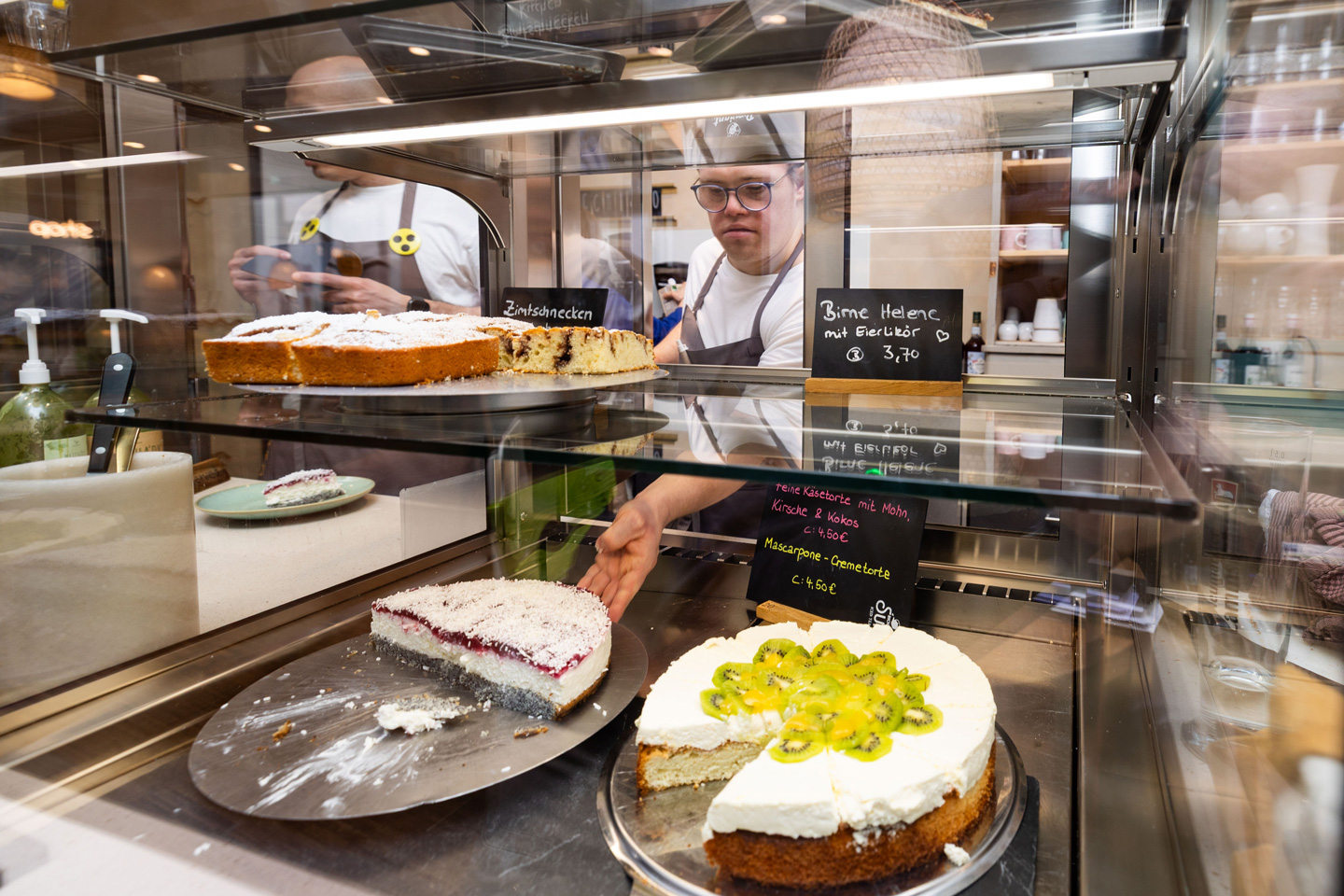 Kuchen in der Kühltheke