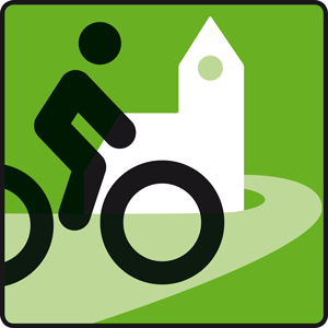 Signet Radwegekirche Signet Radwegekirche