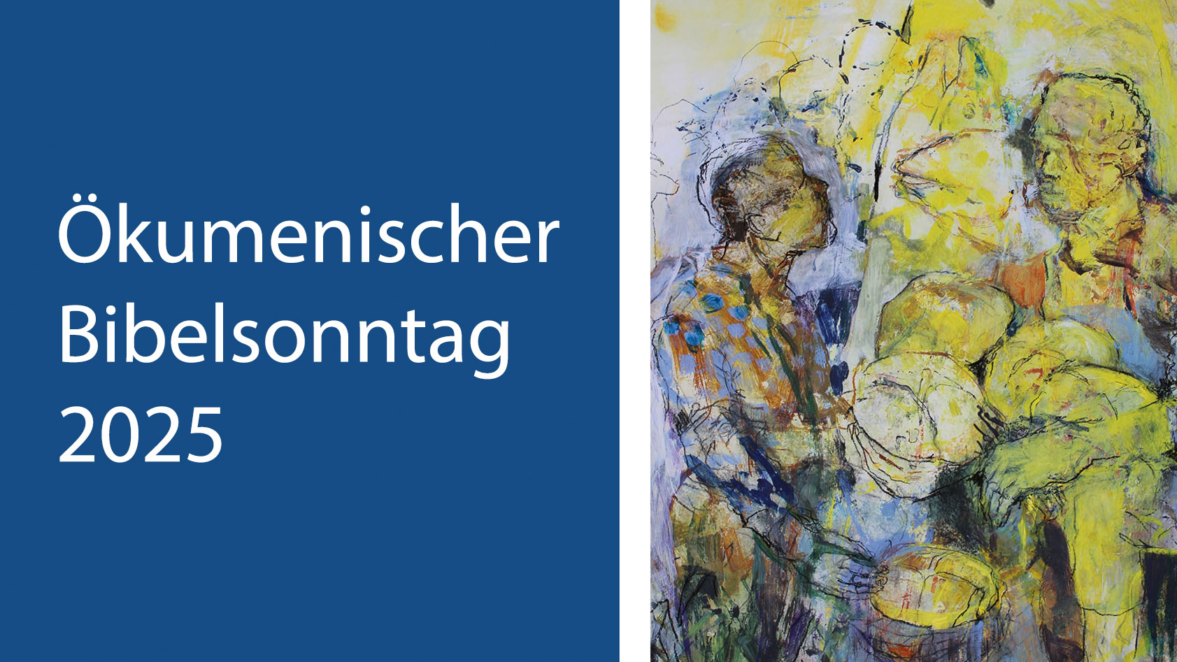 Das Foto zeigt das Kampagnenbild zum Ökumenischen Bibelsonntag 2025. 