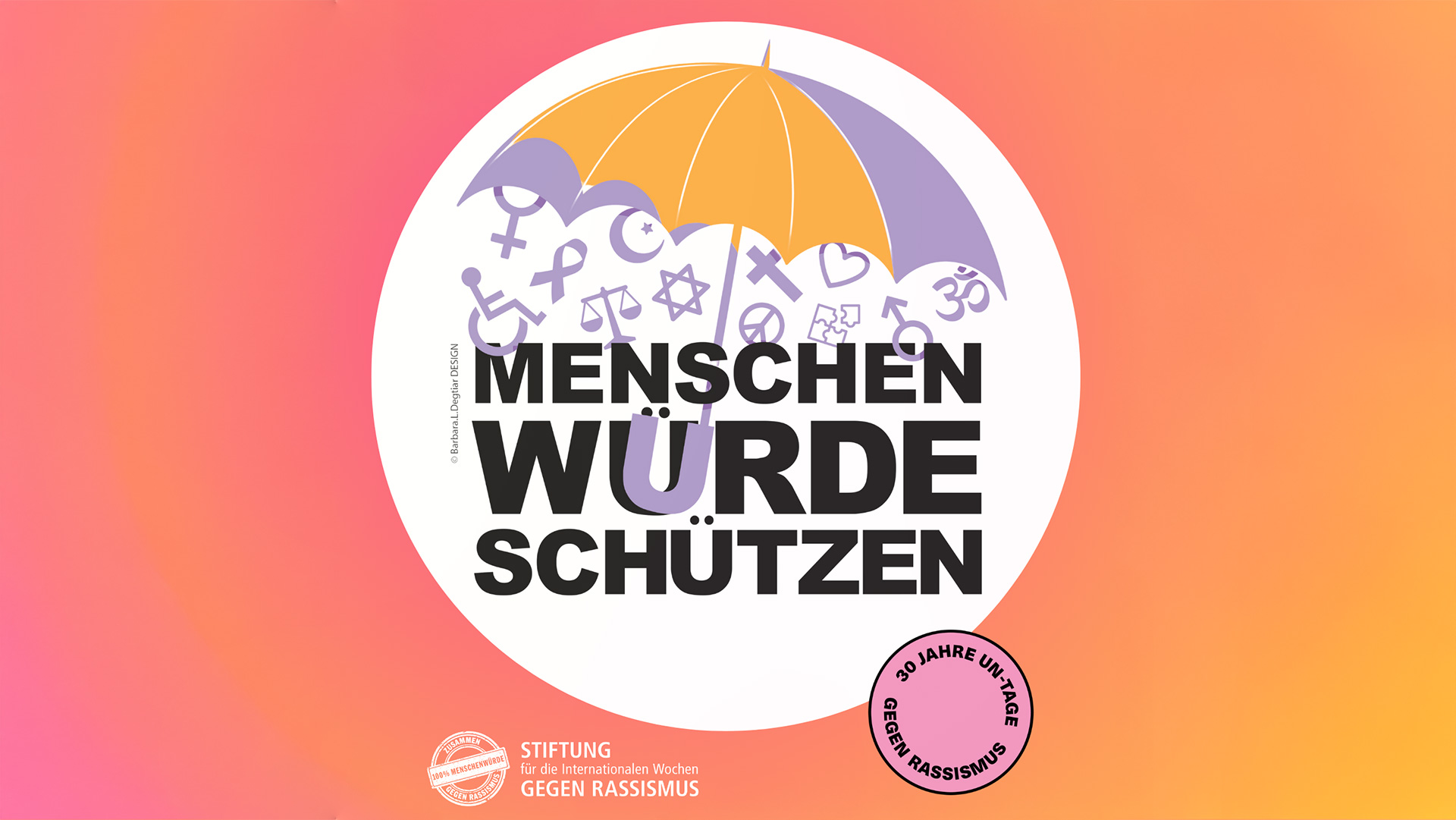 Motiv der Internationalen Wochen gegen Rassismus