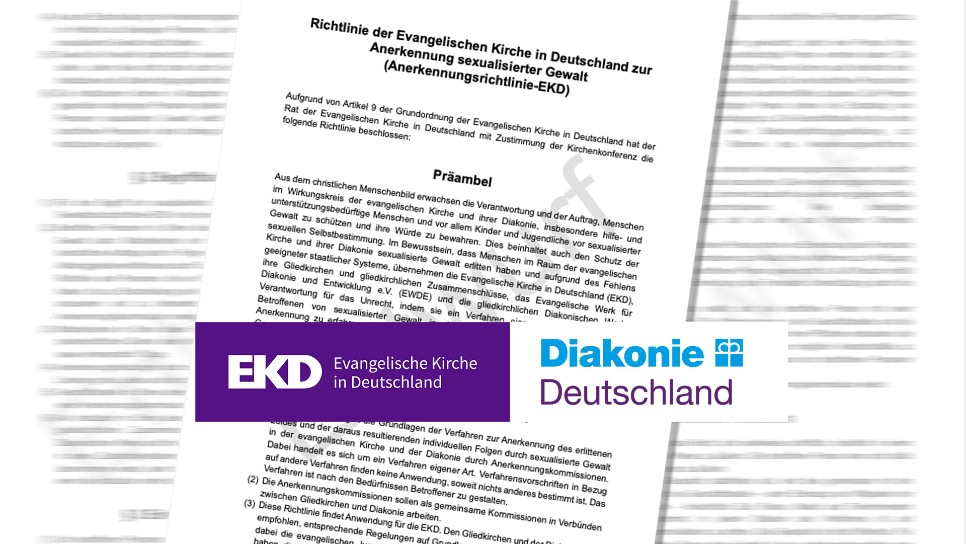 Titel der Entwurfsfassung, die dem Beschluss des Rates der EKD zugrunde lag