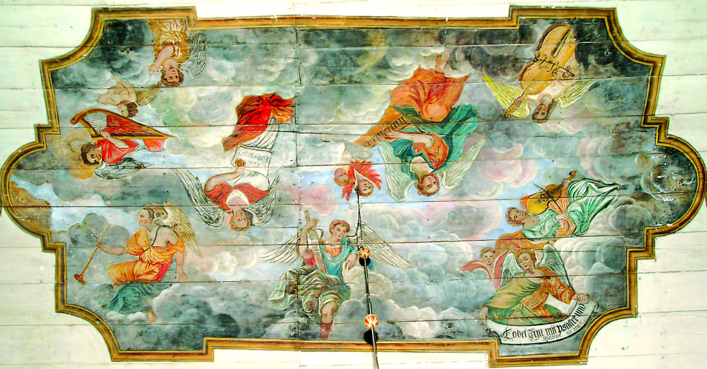 Blick in die Bauernbarockkirche Weiterode