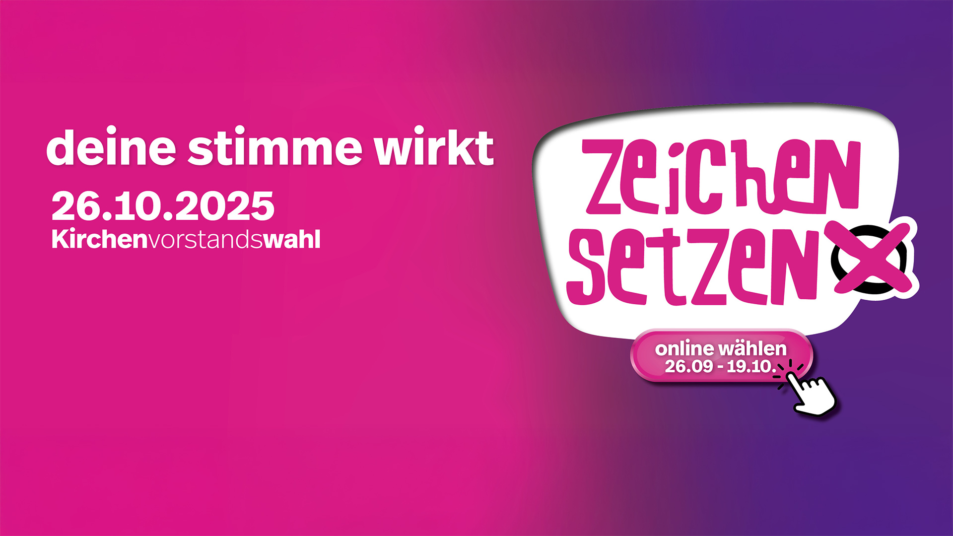 Kirchenvorstandswahl 2025: Jetzt mitbestimmen – Deine Stimme wirkt