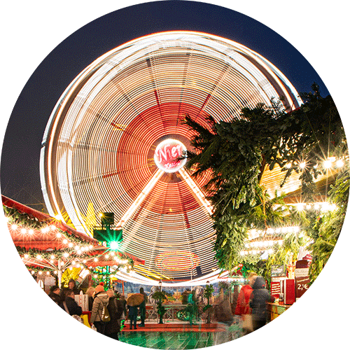 Riesenrad auf dem Kasseler Weihnachtsmarkt