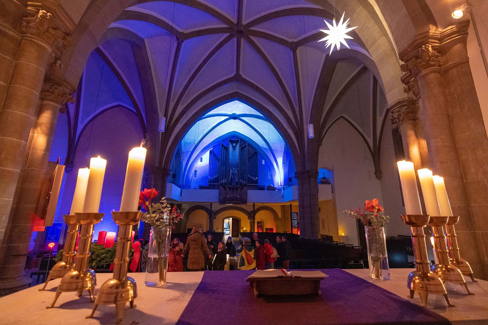 Blick in den Innenraum der Christuskirche in Fulda