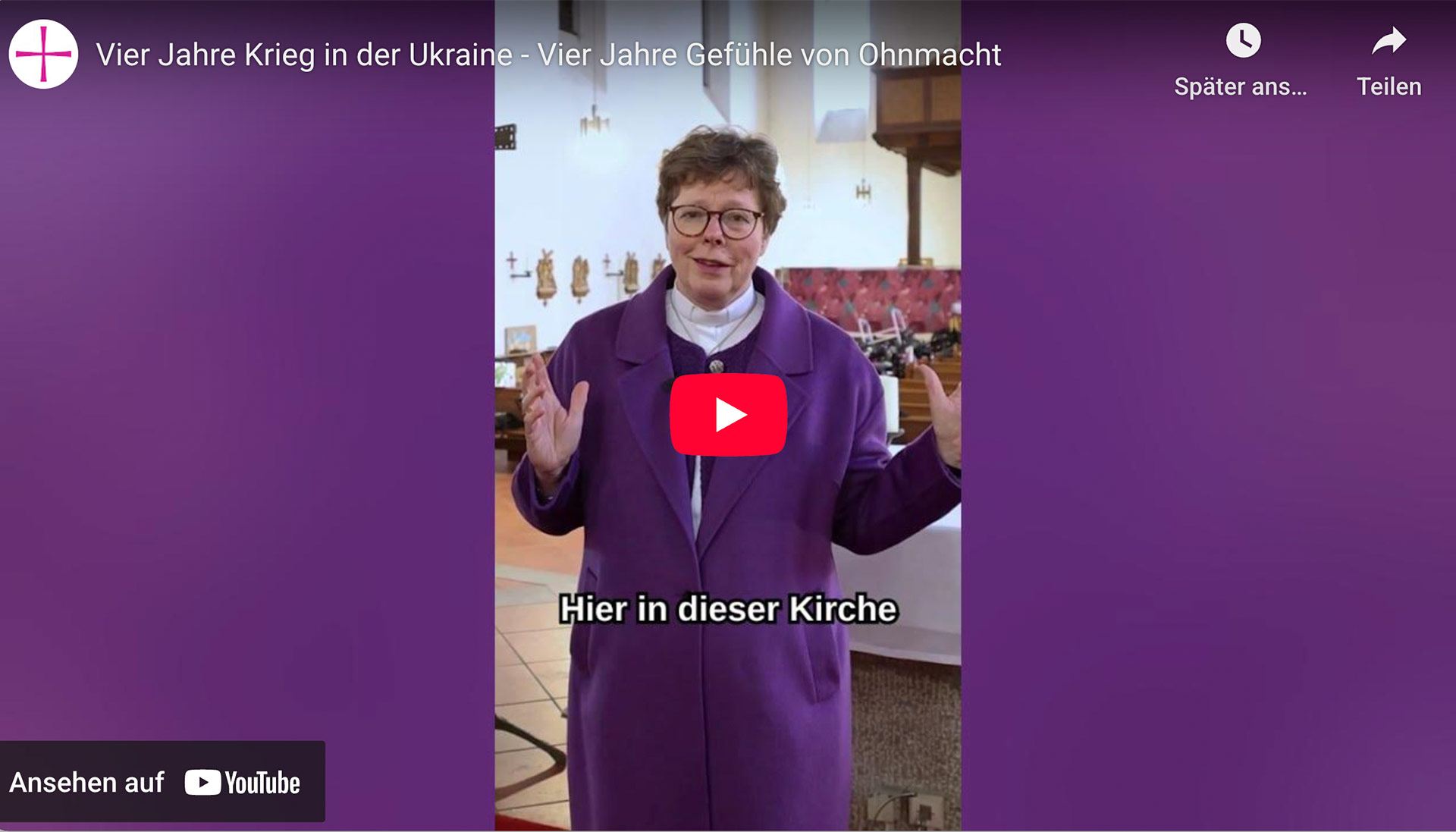 4 Jahre Krieg in der Ukraine: Bischöfin würdigt Solidarität in Kassel