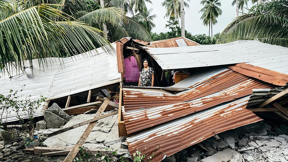 Unser Foto zeigt vom Erdbeben zerstörte Gebäude in der philippinischen Provinz Sarangani. Unser Foto zeigt vom Erdbeben zerstörte Gebäude in der philippinischen Provinz Sarangani.