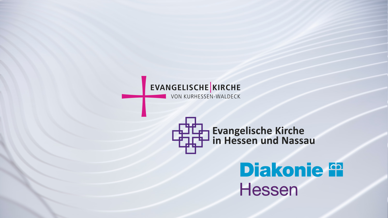 Abbildung mit den Logos der EKKW, EKHN und Diakonie Hessen